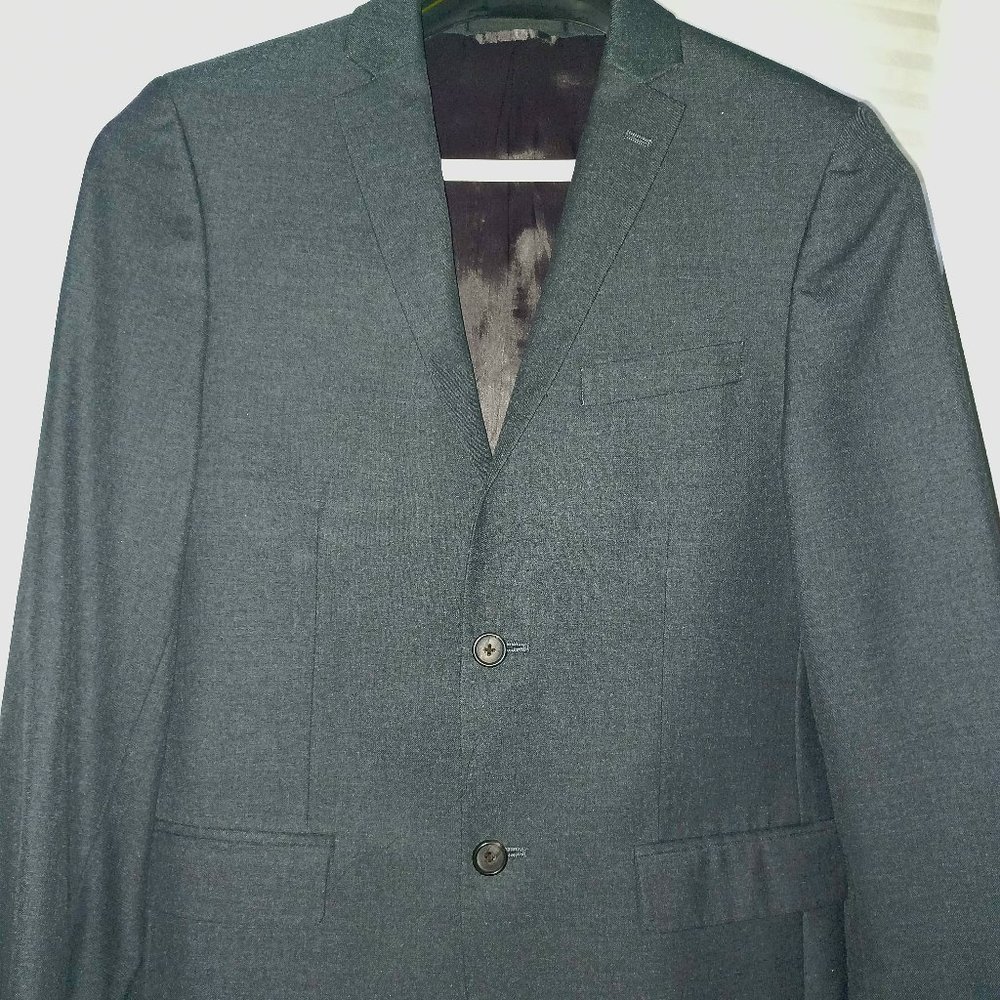 RALPH LAUREN BOY'S SUIT CHARCOAL GREY SIZE 16R EXCELLENT CONDITION